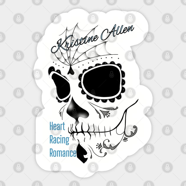 Kristine Allen Logo with blue Sticker by Author Kristine Allen Merchandise